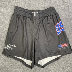 Takedown USA Wrestling Shorts Mens Large Black USFC Athletic Training Grappling